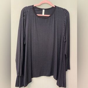 North Star Base Striped Shirt Size Medium Long Sleeve